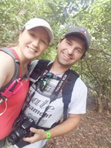 Hiking the trail to the summit of Brasstown Bald